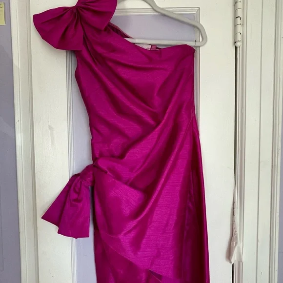 Womens shatung silk party dress - Picture 6 of 6